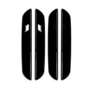 Lot de 4 housses de poignée de porte de voiture - Autocollant pour Mini Cooper Countryman U25 2024 2025 - Garniture extérieure en ABS noir aspect fibre de carbone - Accessoires de voiture (noir)