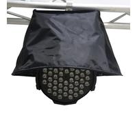 Lot de 4 housses de protection contre la pluie pour lumière de scène, protection contre la lumière extérieure IP65 pour éclairage de scène, noir
