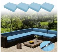 Lot de 4 housses de protection imperméables et lavables en polyester pour fauteuil, causeuse, sofa, chaise longue (taille S, 60 x 55 cm)