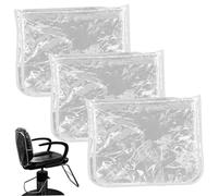 Lot de 4 housses de protection imperméables pour dossier chaise, anti-poussière, en PVC transparent, pour barbier, convient à la plupart des chaises salon 20, 1 x 15, 8 x 4, 7 cm