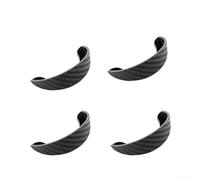 Lot de 4 housses de protection pour caméra de recul en carbone Noir | Protection imperméable, visibilité des verres claires, performance par tous les temps, matériau en PVC souple, finition noire