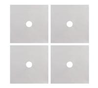 Lot de 4 housses de protection pour cuisinière de cuisine, protection de brûleur, kit de gadgets de cuisine avec revêtement anti-adhésif résistant à la chaleur, outil de nettoyage anti-huile pour la