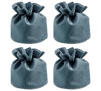 Lot de 4 housses de protection pour pieds de chaise de table ou de meubles - Bleu - Pour pieds de chaise en dessous de 18,5 cm