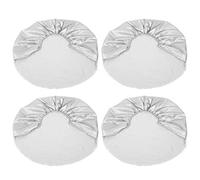 Lot de 4 Housses de Protection pour Pneu de Roue de 27" à 29" Argentées pour Extérieur, Voiture, Remorque, Camping-car, Camion, SUV, RV, Housse de Roue étanche, Protection contre la Pluie et la Neige.