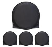 Lot de 4 housses de protection pour pneus de voiture en tissu Oxford avec sangles de fixation élastiques pour camion, camping-car et caravane, 73 x 73 x 23 cm