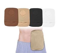 Lot de 4 housses de protection pour sac de stomie - Pochette de colostomie souple et extensible, housse d'urostomie à mettre et à enlever rapidement, 22,9 x 15 cm