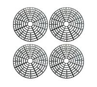 Lot de 4 housses de protection respirantes pour pot de fleurs, 27,9 x 2,5 cm, tapis de protectiọn du sol végétal, housse de protection pour pot de fleurs, design en maille découpable, pour patio intér