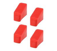 Lot de 4 housses de rechange en caoutchouc pour pieds d'échelle avec rainures antidérapantes pour une utilisation stable et une protection du sol