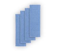 Lot de 4 housses de rechange pour balai de sol de 40 cm - Housse en microfibre pour tous les supports pliants courants - Housse de balai plat pour tous les types de sols lisses