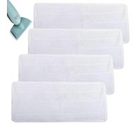 Lot de 4 Housses de Rechange pour Nettoyeur Vapeur, Durable Réutilisable Nettoyeur Vapeur Housses de Vadrouille pour Nettoyeur Vapeur Vileda Steam XXL, Pour tous les sols, Blanc