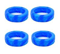 Lot de 4 housses de roue en silicone pour valises - Accessoires pour voyage et bureau, un