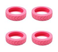 Lot de 4 housses de roue en silicone pour valises - Accessoires pour voyage et bureau, un