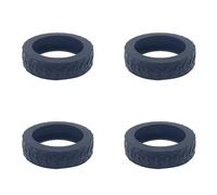 Lot de 4 housses de roue en silicone pour valises - Accessoires pour voyage et bureau, un
