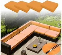 Lot de 4 housses de siège de canapé imperméables en polyester et en fourrure lavables pour fauteuil, causeuse, chaise 50 x 55 cm (P)