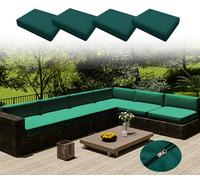 Lot de 4 housses de siège de sofa imperméables en polyester et fourrure lavables pour fauteuil, causeuse et chaise longue (O 65 x 65 cm)