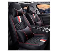 Lot de 4 housses de siège de voiture 5 places pour Lincoln Mkz Mkc Mkx Mkt pour Navigator pour aviateur Accessoires d'intérieur de voiture (noir rouge, A)