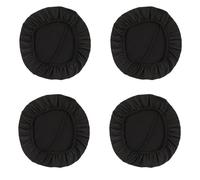 Lot de 4 housses de sige de chaise de salle manger extensibles amovibles et lavables Label