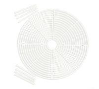 Lot de 4 housses de sol en maille pour pots de fleurs - Protection des plantes et meilleur drainage dans les jardins et balcons - Blanc