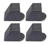 Lot de 4 housses de tube carrées en plastique pour équipement de fitness, pieds de chaise et scooters, multi-usage (50 x 50 mm B)