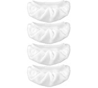 Lot de 4 Housses de Vadrouille à Vapeur pour Nettoyeur à Vapeur Portatif, Chiffons en Microfibre Lavables pour Nettoyeur à Vapeur Accessoires Compatibles avec Comforday Bissell Steam Shot (Blanc)