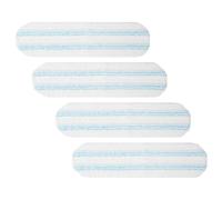 Lot de 4 housses de vadrouille de rechange en microfibre pour serpillère, lavables en machine - réutilisables