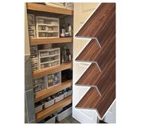Lot de 4 housses d'étagère en bois pour étagères en fil de fer dans le garde-manger, la salle de bain, la cuisine - Solution durable et pratique pour organiser et protéger vos étagères