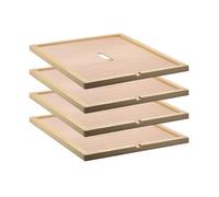 Lot de 4 housses intérieures pour ruche à 10 cadres, housse intérieure de ruche avec trou d'alimentation, isolation de la ruche pour outil d'apiculture