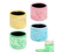 Lot de 4 housses isothermes en néoprène pour crème glacée - Protections thermiques réutilisables pour pintes de Creami Deluxe, récipients coniques, dessert froid