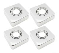 Lot de 4 housses murales pour tuyaux d'eau en ABS pour tuyaux et raccords de salle de bain, cuisine, solution de dissimulation décorative pour appareils de plomberie exposés