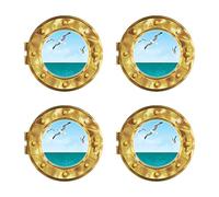 Lot de 4 hublot Peel 'N Place 38,1 cm pour bateau de croisière