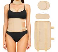Lot de 4 huiles de ricin réutilisables pour le foie, aide au sommeil, les muscles abdominaux, améliore la circulation sanguine, la digestion, la constipation
