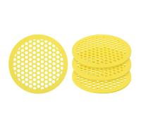 Lot de 4 Îles Flottantes pour Abeilles 20cm, Abreuvoir en Mousse EVA pour Pollinisateurs, Tapis d'Atterrissage Anti-Noyade pour Papillons, Décoration Jardin pour Bain d'oiseaux (Jaune)