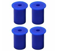 Lot de 4 œillets muraux en caoutchouc pour protéger le cordon (bleu)