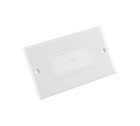 Lot de 4 œillets Muraux Flexibles En Caoutchouc avec Plaque Murale Décorative, Plaque de Passage 1 Gang pour Câbles Basse Tension