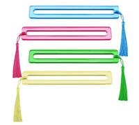 Lot de 4 indicateurs de ligne de mahjong en acrylique brillant épais pour débutants | Outil de planification de stratégie pour fêtes et tournois | Lecteur de règles claires pour apprendre