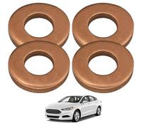 Lot de 4 Injecteurs Cuivre Joint Injecteurs Joints en Cuivre Compatible avec Clio, Kangoo, Espace, Laguna, Megane, Master, Twingo, Scenic, Thalia, Logan et Sandero OEM: 7703062072