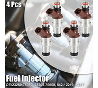 Lot de 4 injecteurs de carburant de rechange 23250-75050 pour Toyota 4Runner Tacoma 2.7L 1996-2000, Toyota T100 2.7L 1996-1998, Toyota Hilux 01-04