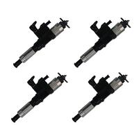 Lot de 4 injecteurs de Carburant FIN1655RB pour Pelle sur chenilles Hitachi ZX240-3 ZX240-3-HCMC ZX240-3F ZX250H-3 ZX250H-3-HCMC ZX250K-3 ZX250K-3-HCMC ZX250L-3 ZX250LC-3-HCME ZX250LC-3-HCMC
