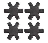 Lot de 4 inserts centraux d'accouplement en L en caoutchouc, modèle L095 et L075 pour raccords Lovejoy, interchangeables avec TB Woods, 4 pièces (L095)