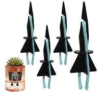 Lot de 4 inserts d'arrosage automatique pour plantes | Aide à l'irrigation pour plantes d'intérieur - Pour l'intérieur et l'extérieur - Fleurs en pot, tomates, serre