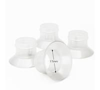 Lot de 4 inserts de bride en silicone de 17 mm, Freestyle Flex, boucliers de tire-lait réduisant de 24 à 25 mm à 17 mm