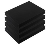 Lot de 4 inserts en mousse prédécoupés pour boîtes à outils, organiseur personnalisable pour étuis Pelican, polyuréthane noir absorbant les chocs