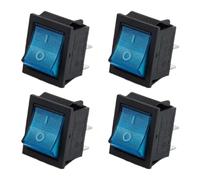 Lot de 4 interrupteurs à bascule polyvalents avec indicateurs lumineux LED portables pour les amateurs d ' électronique et les commutateurs de circuits électriques professionnels