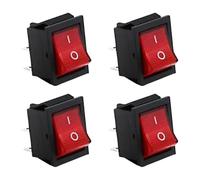Lot de 4 interrupteurs à bascule pour connexion de circuit multifonction avec indicateurs LED lumineux Accessoires pour la maison