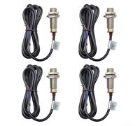 Lot de 4 interrupteurs de capteur de proximité à effet Hall NJK-5002C, NPN NO sortie, 3 fils (marron/bleu/noir), DC 5-30 V, plage de détection 10 mm, IP65,