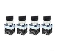 Lot de 4 interrupteurs rotatifs autobloquants à 3 positions, 22 mm XB2 ZB2-BE101, interrupteur rotatif de rechange pour commande électrique
