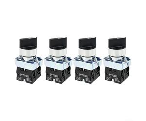 Lot de 4 interrupteurs rotatifs autobloquants à 3 positions, 22 mm XB2 ZB2-BE101, interrupteur rotatif de rechange pour commande électrique
