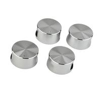 Lot de 4 interrupteurs rotatifs for cuisinière à gaz, bouton rond en alliage de zinc, for fours de cuisine et cuisinières électriques