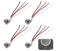 Lot de 4 interrupteurs tactiles LED 5-24 V CC - Interrupteur tactile 12 V pour trou de montage de 18 mm - Variation en continu pour bandes LED