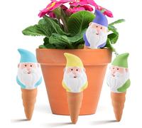 Lot de 4 Irrigation à Cône d'argile, Cône en Argile d¿Arrosage, Bonne Pénétration de l'eau, Irrigation à Cône d'argile pour Fleurs, Plantes en Pot et Plantes de Jardin